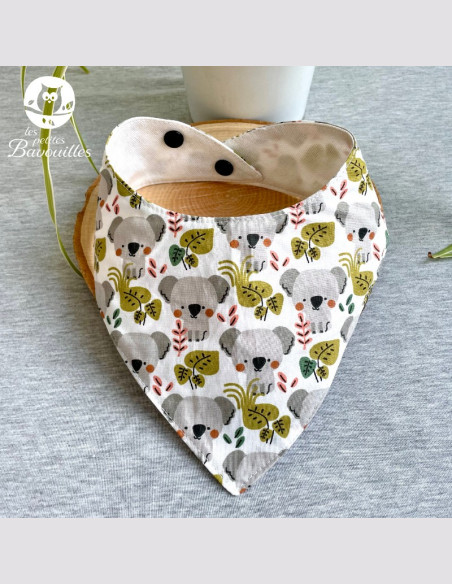 Bavoir bandana imperméable koala