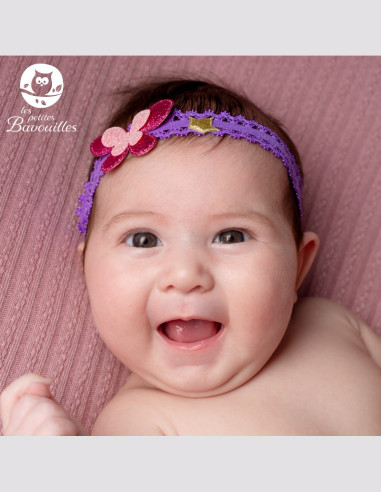Bandeaux bébé fille coeur