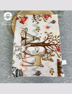 Essuie-tout lavable made in France et réutilisable indien de la foret