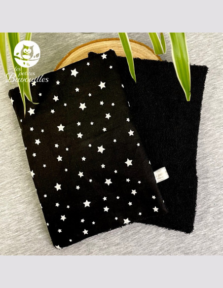 Essuie-tout lavable made in France et réutilisable étoile noire Essuie-tout lavable made in France et réutilisable étoile noire