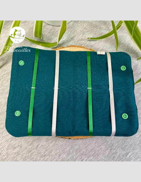 rangement barrette fait main feuille