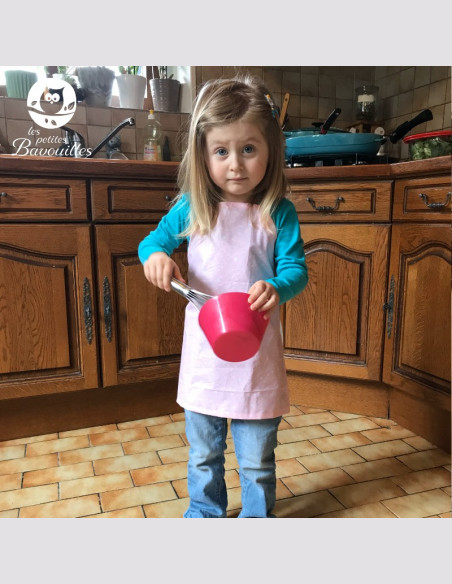 Tablier de cuisine bébé - 4ans personnalisé et fait main Dr