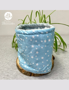 Snood enfant étoile bleu glacier