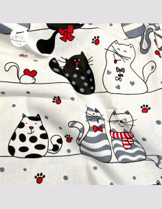 Snood bébé gros chat blanc 2