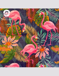 Snood grand enfant flamant rose 2