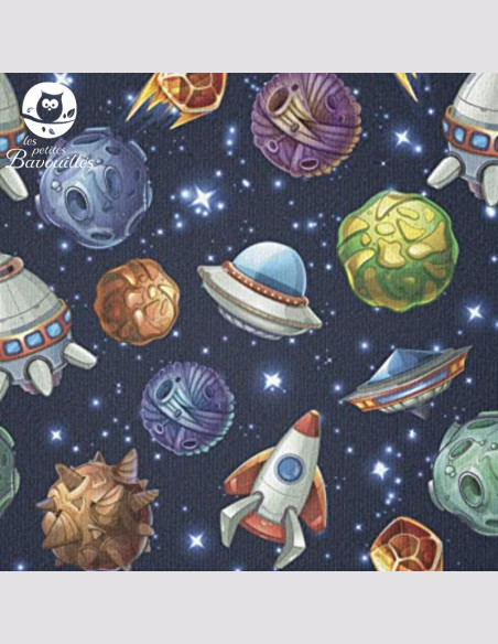 Sac cadeau en tissu cosmos