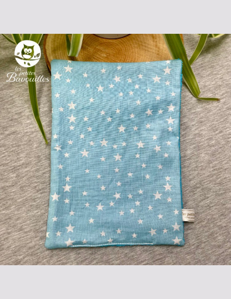 Essuie-tout lavable made in France et réutilisable étoile bleu glacier Essuie-tout lavable made in France et réutilisable étoile bleu glacier
