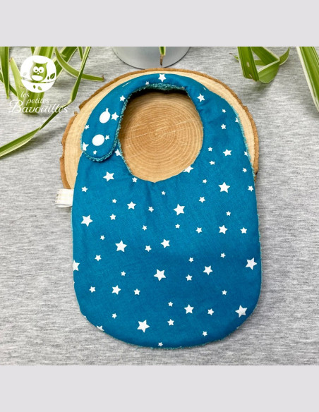 Bavoir naissance - 2ans étoile bleue Bavoir naissance - 2ans étoile bleue