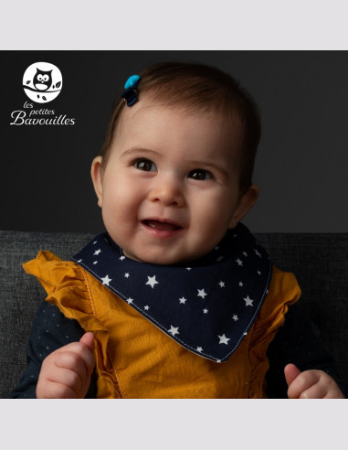 Bavoir bandana imperméable fait main