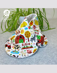 Bavoir naissance - 2ans ferme