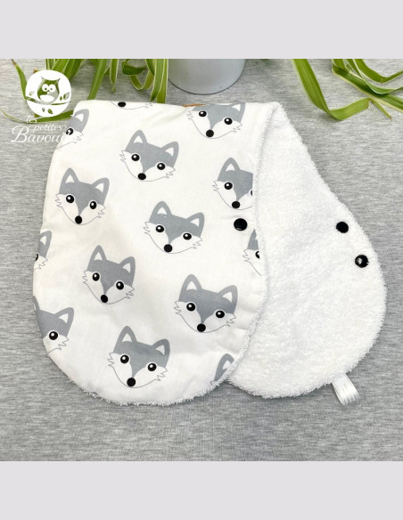 Bavoir naissance - 2ans loup