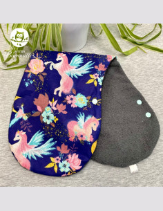 Bavoir naissance - 2ans licorne marine 2
