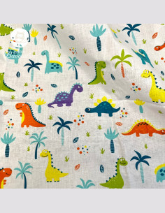 Bavoir bandana imperméable fait main dino 2