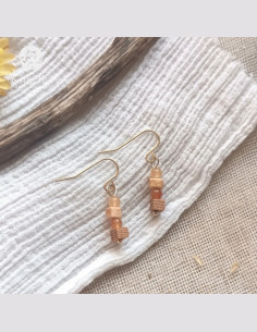 Boucles d'oreilles bois