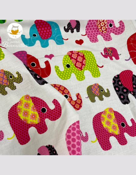 Grand bavoir bébé éponge fait main éléphant Grand bavoir bébé éponge fait main éléphant