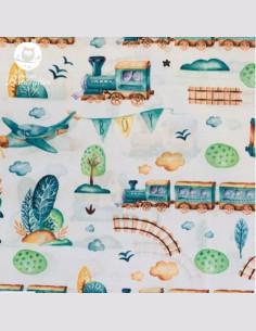 Snood bébé train 2