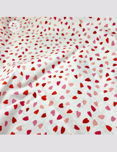 TISSU Petit coeur