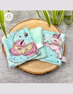 Coton réutilisable lavable tout doux fait main