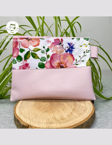 Trousse plate Mam'Zelle fleur Trousse plate Mam'Zelle fleur