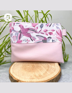 Trousse plate Mam'Zelle colibris