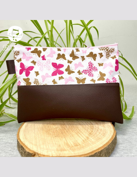 Trousse plate Mam'Zelle papillon