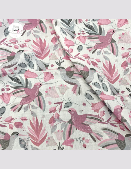 Couverture polaire fait main colibris Couverture polaire fait main colibris