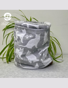 Snood grand enfant Chat gris