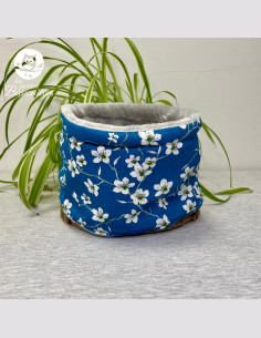 Snood bébé fleur bleue