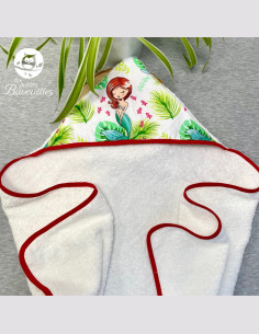 Grande cape de bain fait main