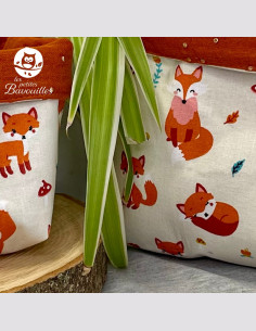 Panière en tissu renard roux 2