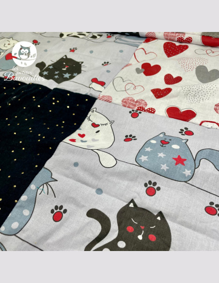 Couverture polaire fait main gros chat Couverture polaire fait main gros chat