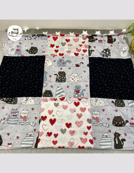 Couverture polaire fait main gros chat Couverture polaire fait main gros chat