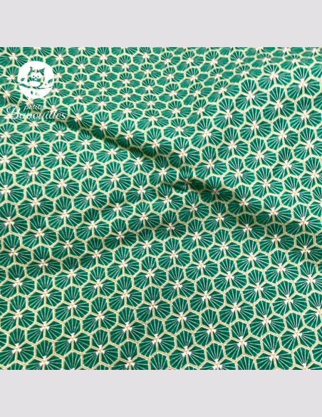 Tissu Alvéole verte