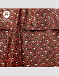 Tissu Eventail rouge