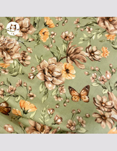 Tissu Pivoine