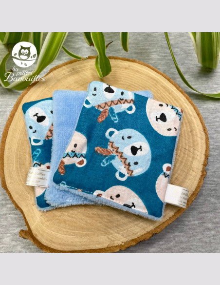 Coton lavable ours plume Coton lavable ours plume