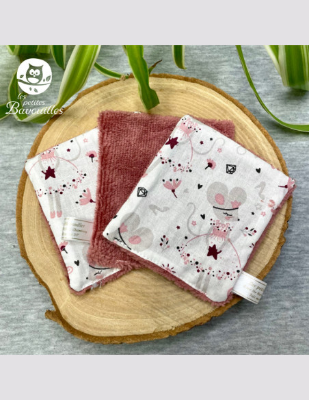 Coton lavable souris danseuse Coton lavable souris danseuse