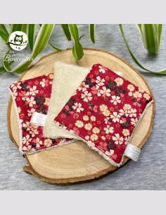 Coton lavable jap rouge 2