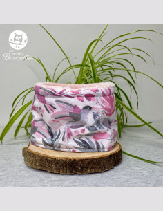 Snood bébé colibris rose