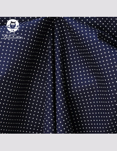 Snood ado adulte pois bleu marine 2