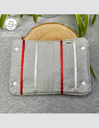Rangement barrette chat gris