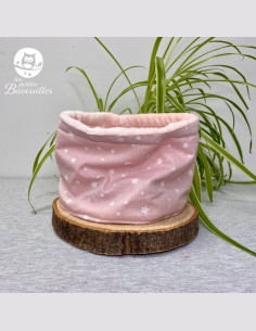 Snood bébé étoile rose