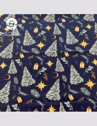 Snood enfant ou tour de cou polaire sapin bleu
