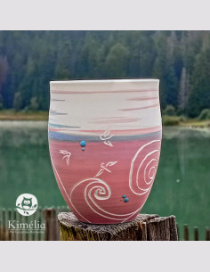 Tasse vague rose