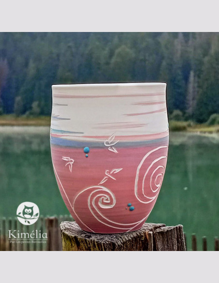 Tasse vague rose Tasse vague rose