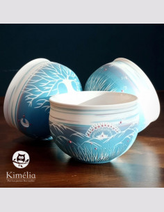 Bol porcelaine bleu