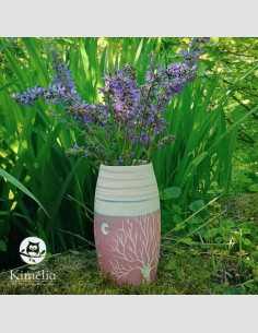 Vase porcelaine rose