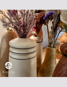 Vase en bois tourné de Savoie