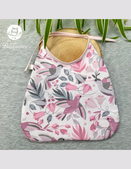 Grand bavoir bébé colibris