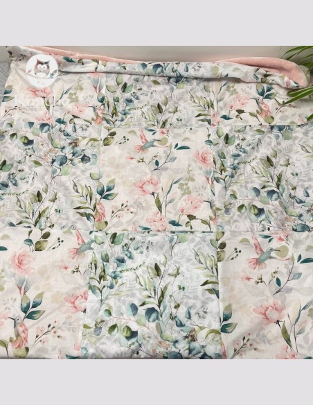 couverture bébé fait main colibri aquarelle